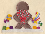 Gingerbread Scene Back (Applique)