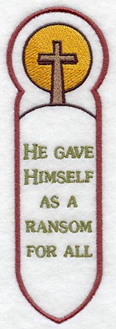 He Gave Himself Bookmark (In-the-Hoop)