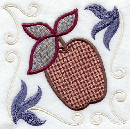 Country Home Apple (Applique)