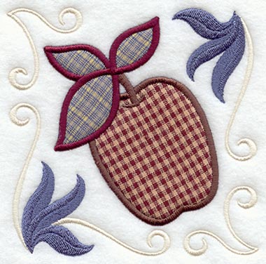 Country Home Apple (Applique)