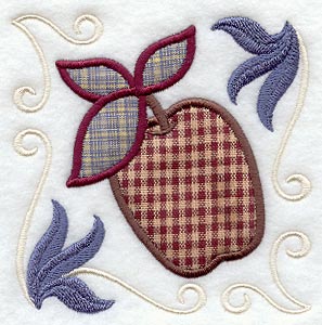 Country Home Apple (Applique)