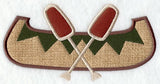 Canoe and Paddles (applique)