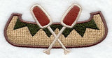 Canoe and Paddles (applique)