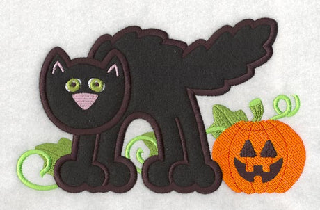 Cat and Pumpkin (Applique)