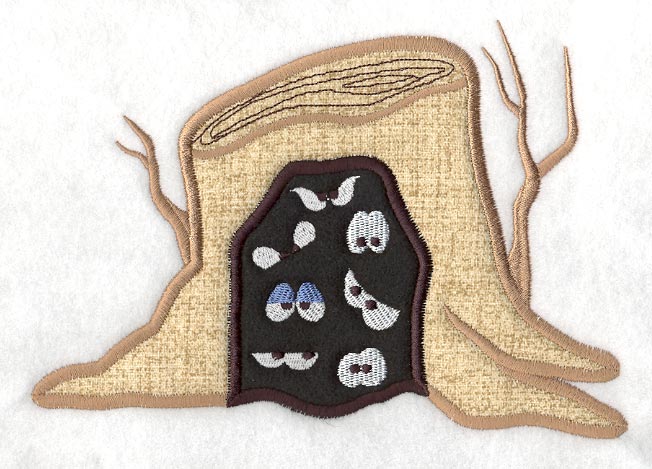 Spooky Stump (Applique)