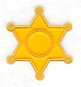 Sheriff's Badge (Applique)
