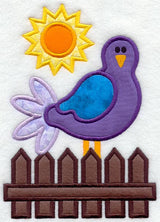 Bird on Fence (Applique)