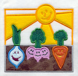 Happy Vegetables (Applique)