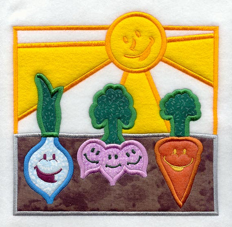 Happy Vegetables (Applique)