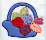 Spring Flower Basket (Applique)