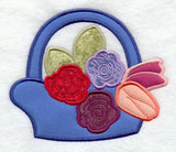 Spring Flower Basket (Applique)