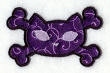 Kitty and Crossbones Patch (Applique)