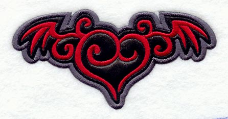 Heart and Wings Patch (Applique)