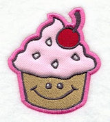 Cheerful Cupcake Patch (Applique)