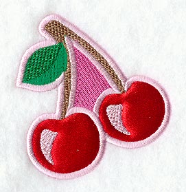 Cherry Pair Patch (Applique)