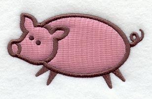 Country Pig (Applique)