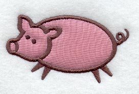 Country Pig (Applique)