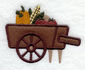 Country Handcart (Applique)