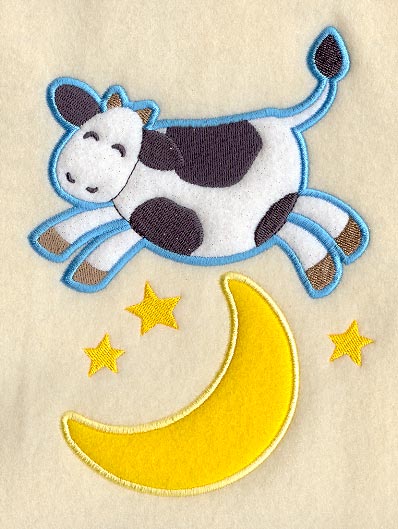 The Cow Jumped Over the Moon (Applique)