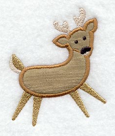 Primitive Deer (Applique)