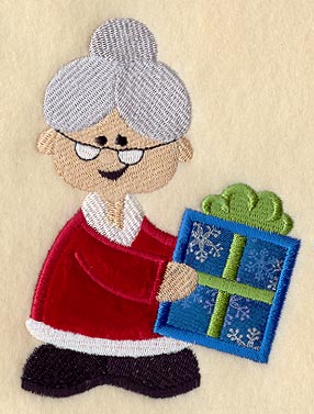 Merry Mrs. Claus (Applique)