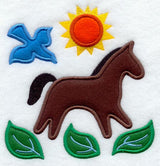 Horsin' Around Folk Art (Applique)