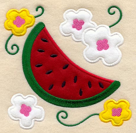 Fruity Melon Folk Art (Applique)
