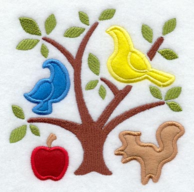 Tree of Life Folk Art (Applique)