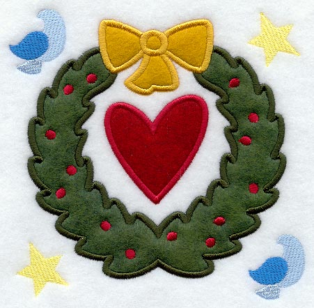Claddagh Wreath Folk Art (Applique)