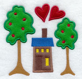 Cozy Cottage Folk Art (Applique)