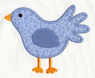 Country Bluebird (Heirloom Applique)