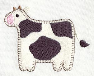 Country Cow (Heirloom Applique)