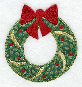 Christmas Wreath (Heirloom Applique)
