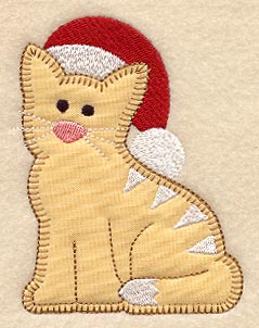 Christmas Cat (Heirloom Applique)