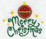 Merry Christmas with Ornament (Heirloom Applique)