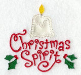 Christmas Spirit with Candle (Heirloom Applique)