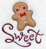 Sweet with Gingerbread Man (Heirloom Applique)