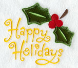 Happy Holidays with Holly (Heirloom Applique)