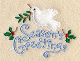 Season's Greetings with Dove (Heirloom Applique)
