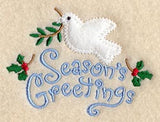 Season's Greetings with Dove (Heirloom Applique)