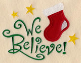 We Believe with Stocking (Heirloom Applique)