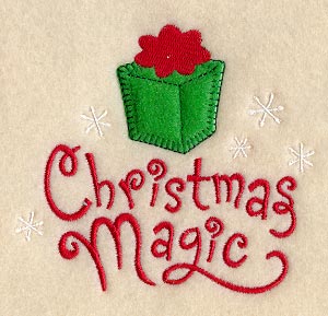 Christmas Magic with Gift (Heirloom Applique)