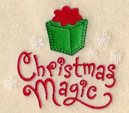 Christmas Magic with Gift (Heirloom Applique)