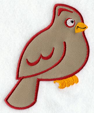 Cardinal - Female (Applique)