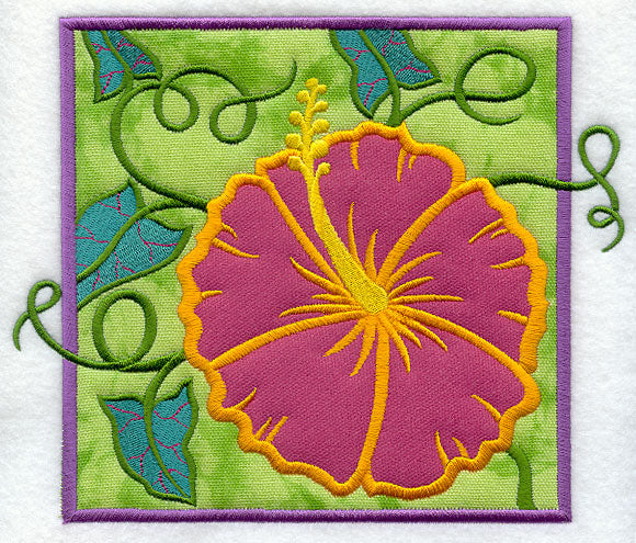 Tropical Hibiscus (Applique)