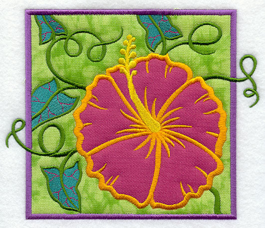 Tropical Hibiscus (Applique)