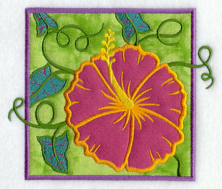 Tropical Hibiscus (Applique)