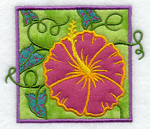 Tropical Hibiscus (Applique)