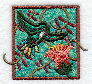 Tropical Hummingbird (Applique)