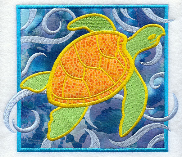 Tropical Sea Turtle (Applique)